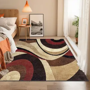 Velvet soft and comfortable patterned printed carpet, modern abstract rug, Home Decor Rug, suitable for multiple scenarios, available in various sizes, soft and non-shedding.