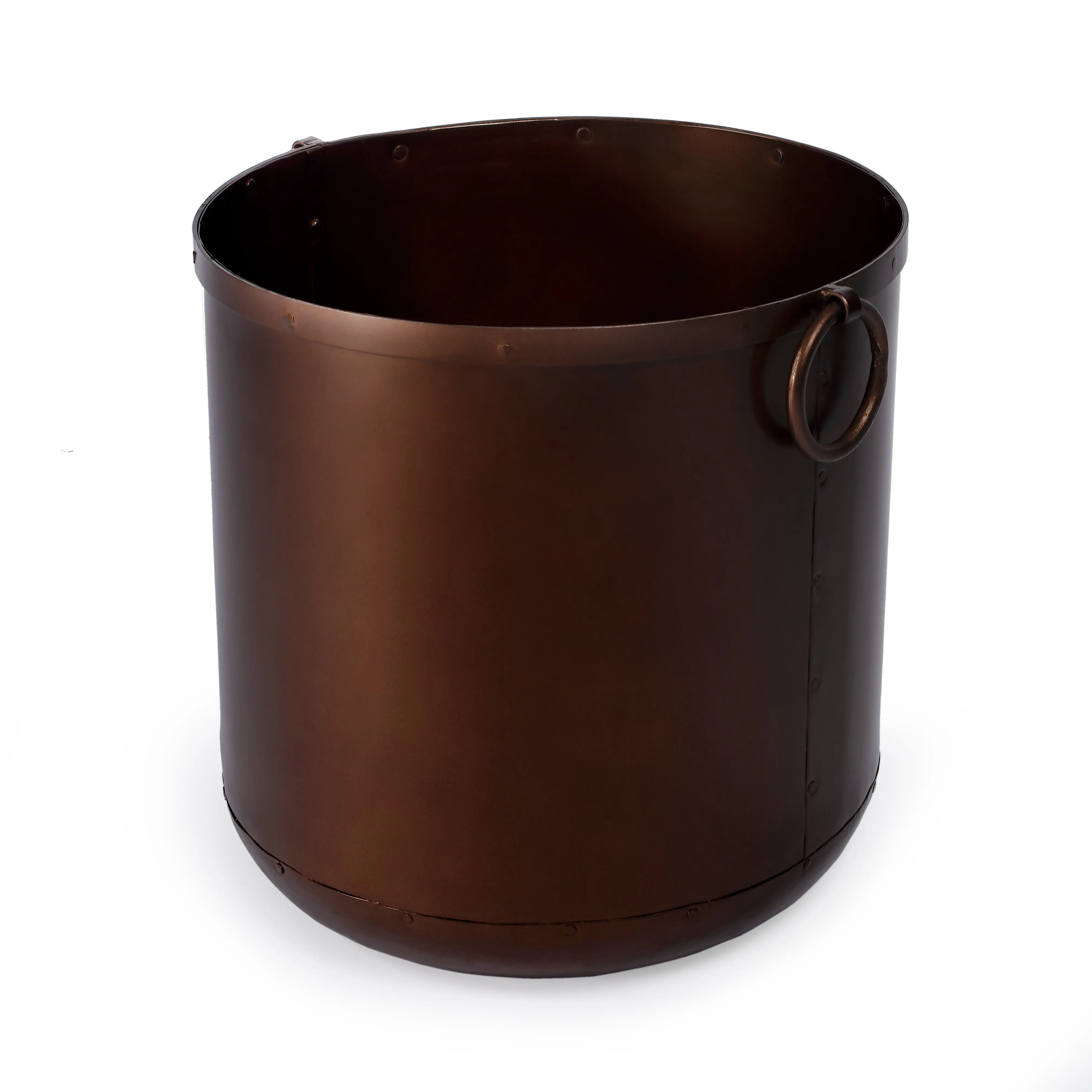 Butler Specialty Company Erie 16 in. W x 16 in. H Round Indoor Copper Planter, Copper