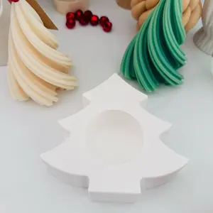 Jesmonite Christmas Tree Candle Holder
