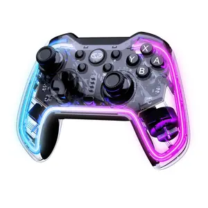 Z-PHP8 Wireless Switch Pro Controller with Hall Effect Joysticks for NS2/NS, RGB Game Controller for Nintendo Switch 2 & Switch/Lite/OLED, Gamepad for PC/IOS/Android/Steam, with Backbuttons/Turbo/Wake-up