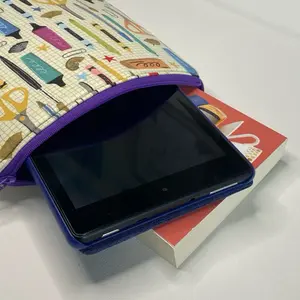 Sewing Kit for Book and Tablet Sleeve with foam padding - Includes Fabric, Instructions, Zipper, and Flex Foam for Beginner Sewing