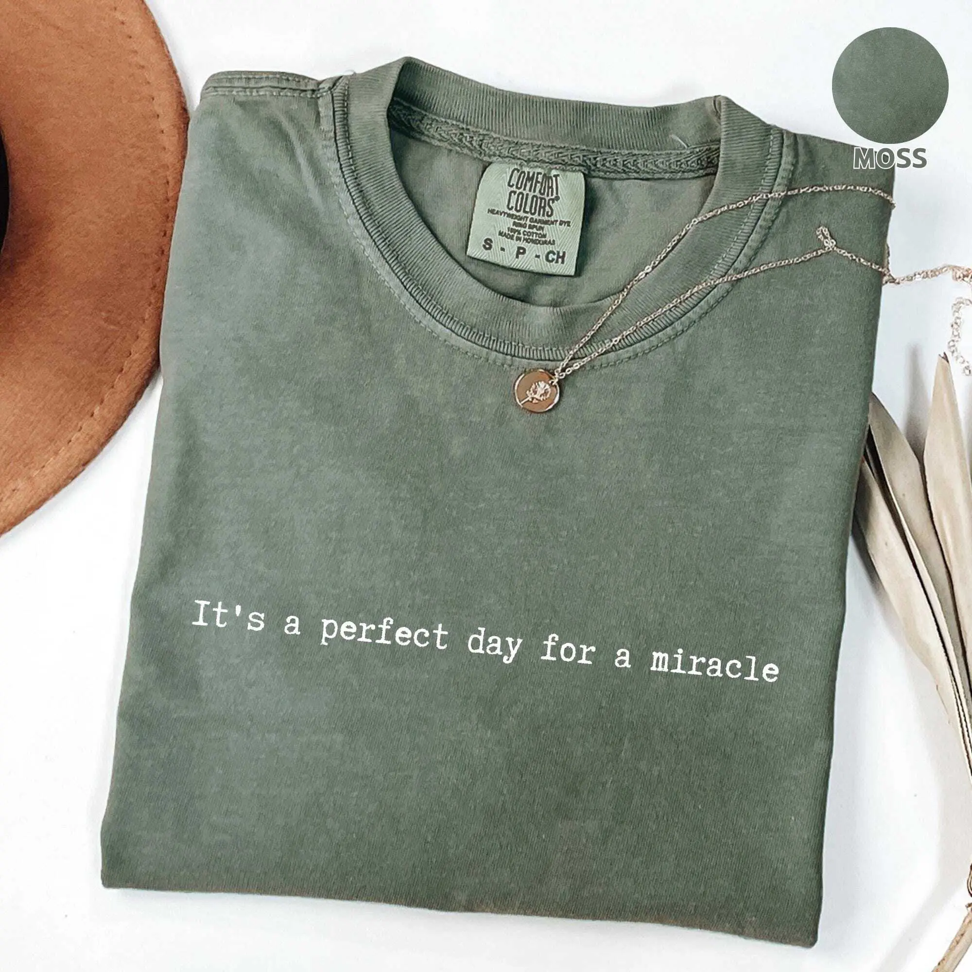 It's A Perfect Day for A Miracle Comfort Colors® Shirt, Ivf Strong Matching Shirt for Couples, Motivation Shirt, Believe In Miracles Tee Cotton Fabric Top Tshirt