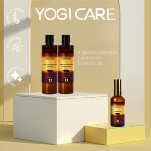 YOGICARE-100% natural nourishing formula with Argan Oil Shampoo, Conditioner and Aromatic Moisturizing Hair Oil