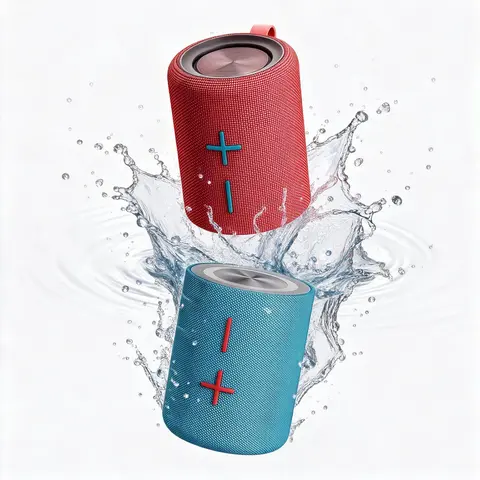 TWINS Wireless Rechargeable Stereo Subwoofer Speaker, Multifunctional Portable Bluetooth 5.3 Speaker with Magnetic 2-in-1 Design, IPX4 Water Resistance, 10H Playtime, TWS Pairing, FM Radio, Dophin Audio for Home Party, Outdoor Use, Gifts for Him