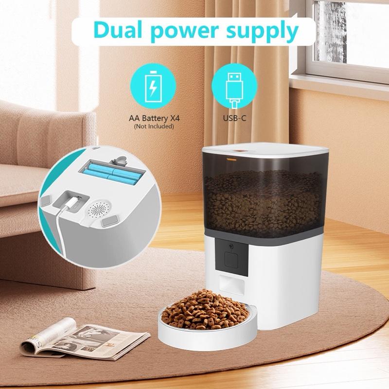 Smart Automatic Pet Feeder with Timer & Portion Control for Cats & Dogs
