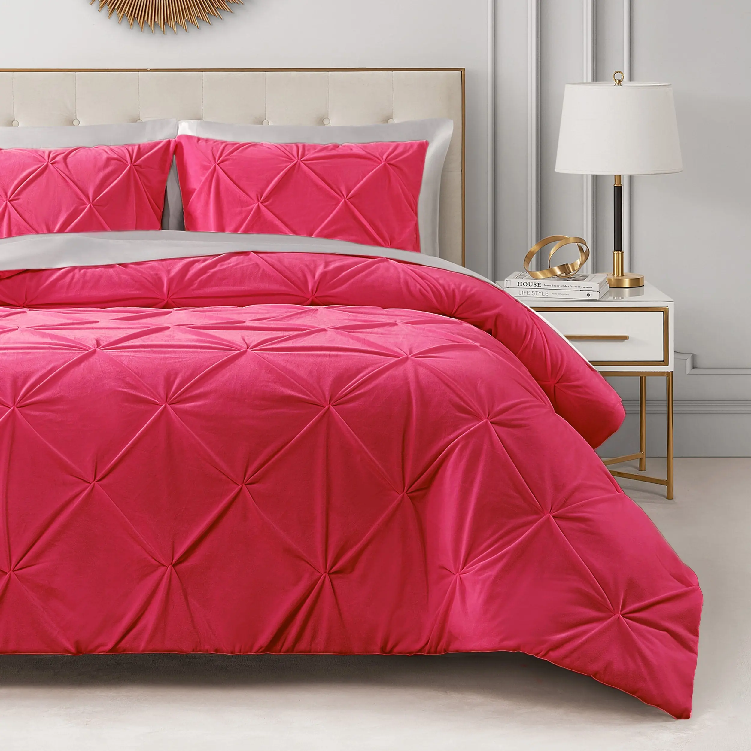 Juicy Couture Kiss Pleat Micromink Comforter Set