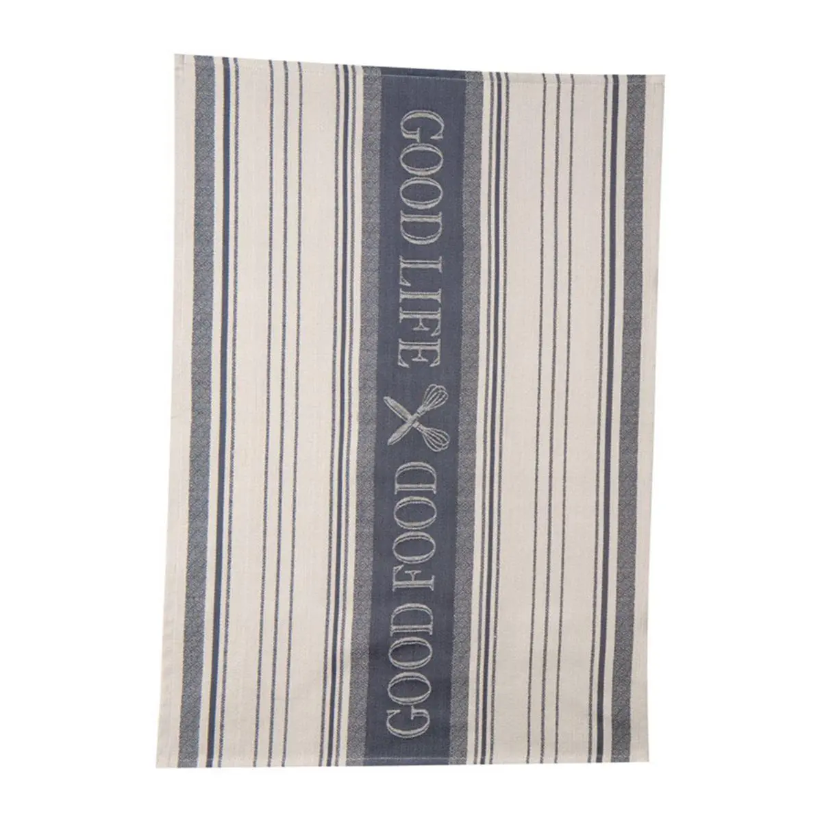 212 MAIN Kay Dee 6662043 Graphite Cotton Tea Towels, 18x28 in., Birdseye Weave, Soft, Absorbent, Reusable, Pack of 6, Ideal for Cooking, Cleaning