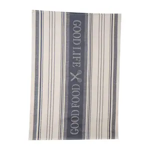 212 MAIN Kay Dee 6662043 Graphite Cotton Tea Towels, 18x28 in., Birdseye Weave, Soft, Absorbent, Reusable, Pack of 6, Ideal for Cooking, Cleaning