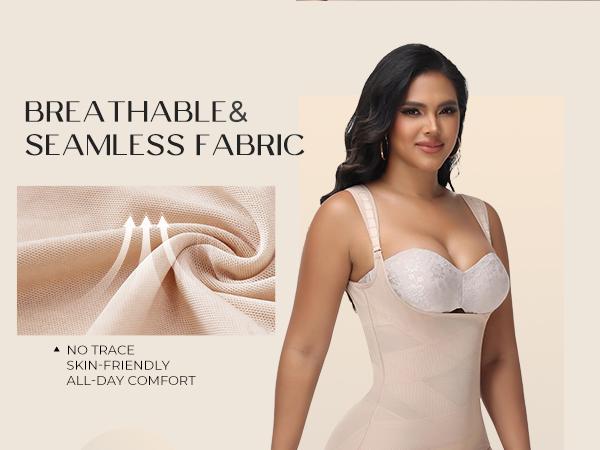 SHAPSHE Tummy Control Shapewear Bodysuit for Women Faja Body Shaper Butt Lifter Panty Girdles