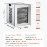 12 Trays 【850W 】