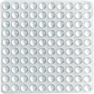Clear Adhesive Bumper Pads- Sound Dampening Transparent Rubber Feet For Cabinet Doors,Drawers,Glass Tops,Picture Frames,Cutting Boards 100pcs (Hemispherical)