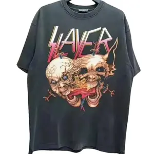 Slayer Rock Band T-Shirt, Slayer Retro Style Black Unisex Shirt, Vintage Halloween Tshirt, Y2K 90s Graphic Shirt, Casual Round Neck, gift for her, him, Womenswear Top