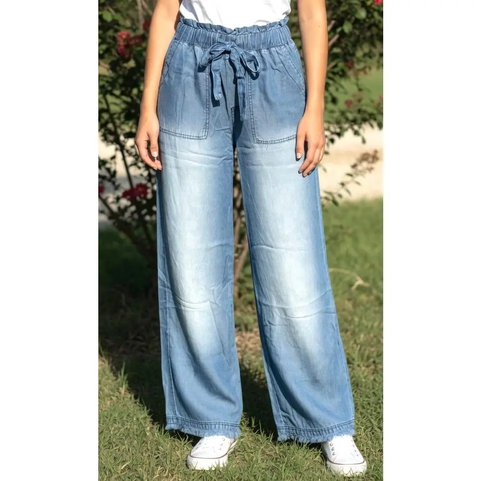 Chambray Pants