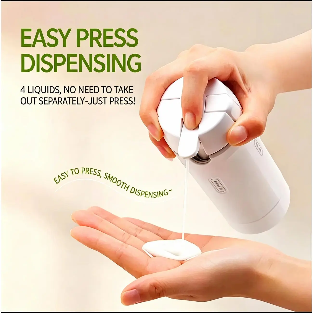 4-in-1 Portable Cosmetic Shampoo Dispenser Storage Bottle Plastic Travel Friendly Compact Design for Easy Carrying
