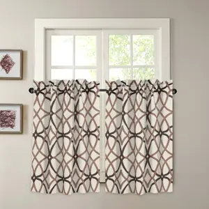 Blackout Ultra Soft Curtains -Abstract Pattern Set Of 2