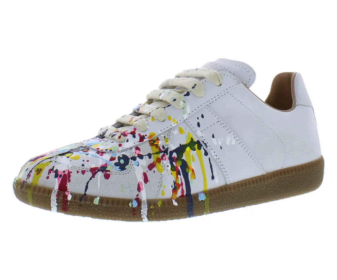 Maison Margiela Replica Paint Splatter Womens Shoes, Footwear