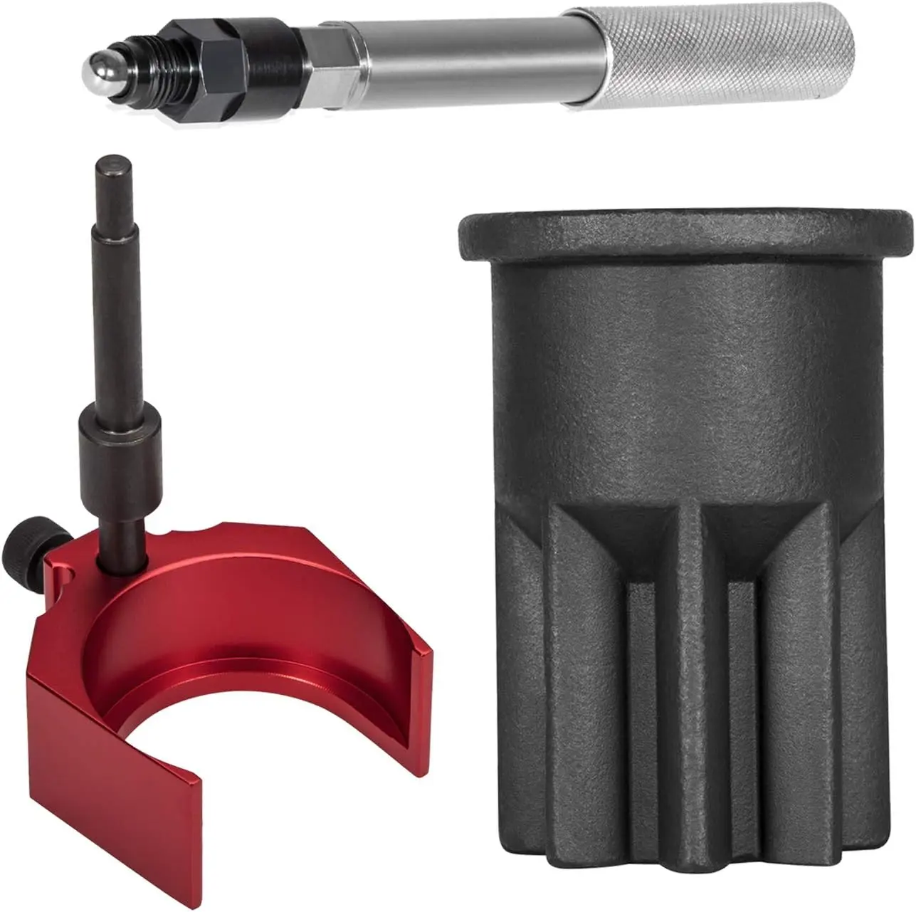3-Piece Caterpillar CAT 3406E C-7 C-11 C-15 C-16 Repair Tool Set, J-42083 Timing Pin and Adapter, 9U-7227 Injector Height Tool, J-38587-A Barring Socket