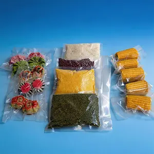100 Pieces Polyester Food Vacuum Bags, Vacuum Sealing Pouches, Kitchen Storage Bags, Fresh Food Preservation, 30x50 Cm