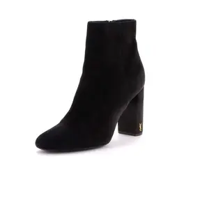 Pre-owned Saint Laurent Women's LouLou Ankle Boots Suede by Rebag
