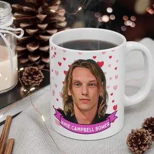 Jamie Campbell Bower Cute  Gift, 11oz and 15oz Coffee/Tea , Jamie Campbell Ceramic Mug, Cool Funny Jamie  #481