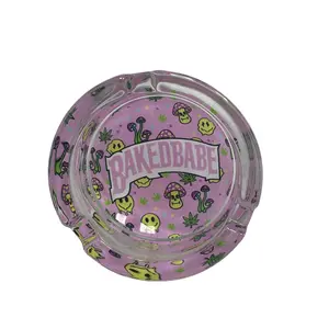 Glass Ashtray Bakes Babes Design Gift - Fun Gift for Friends on Special Occasions
