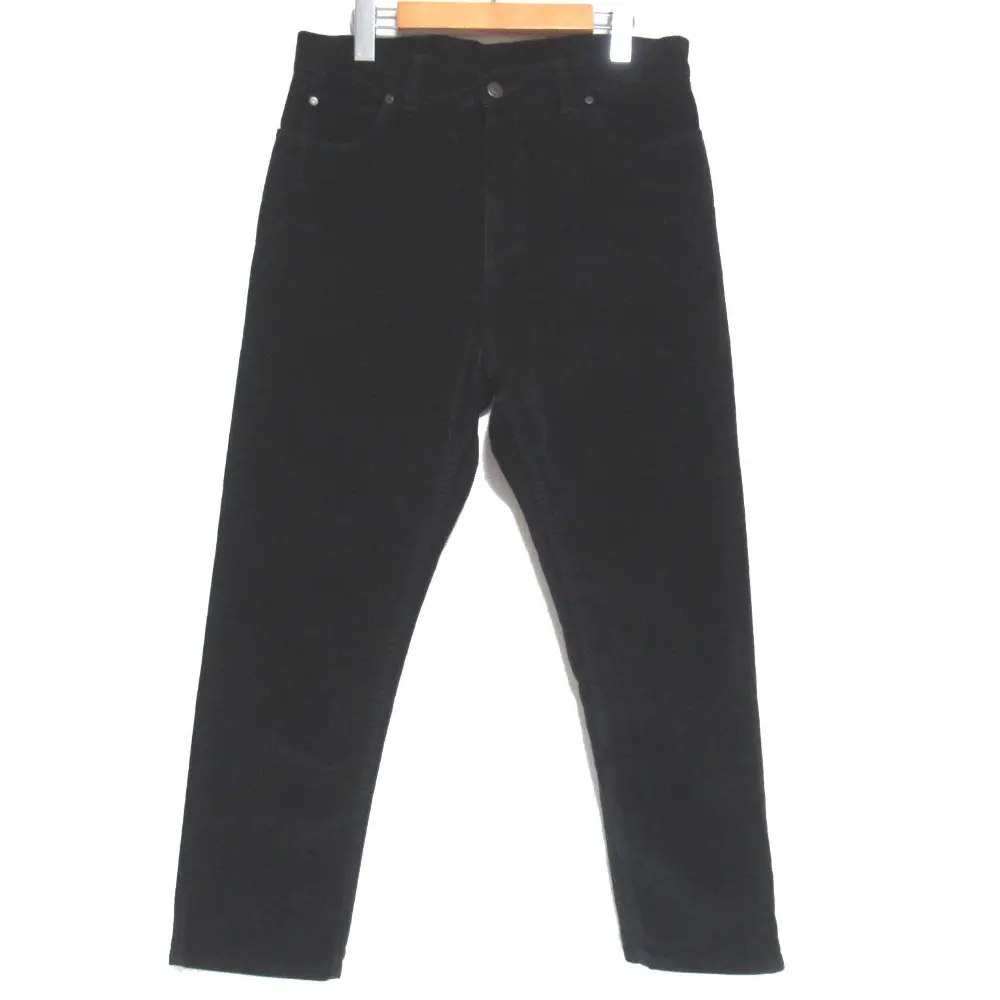 Pre-owned Stella McCartney Cotton Small Leather Goods Moleskin Straight Long Pants