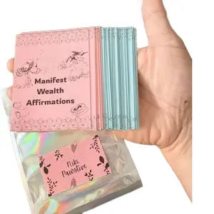45 Wealth Affirmation Cards Laminated Durable Bold Font Manifest Rewire Subconscious for Abundance Mindset
