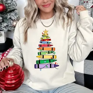 Christmas Teacher Sweatshirt, Christmas Gift for Teacher, Teacher Life, Unisex Cotton Crewneck Sweatshirt