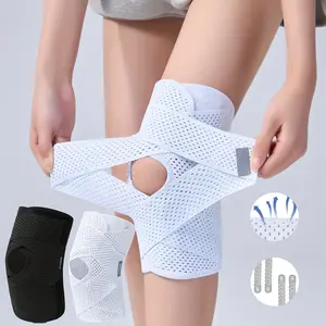 2PCS Adjustable Knee Support with Elastic Straps – Breathable Polyester Knee Braces for Men & Women, Ideal for Gym, Basketball & Outdoor Sports