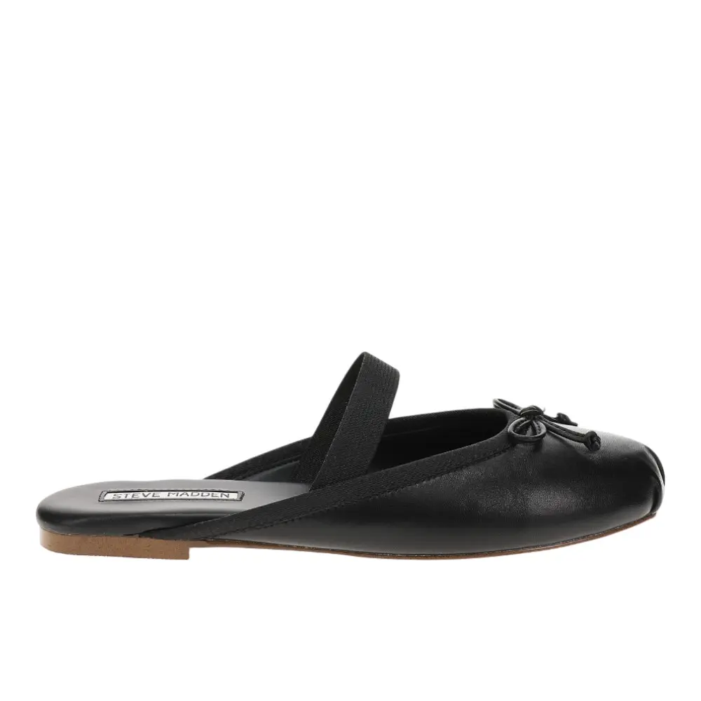 Steve Madden Womens Cutesy Ballet Mules Flats Casual - Black