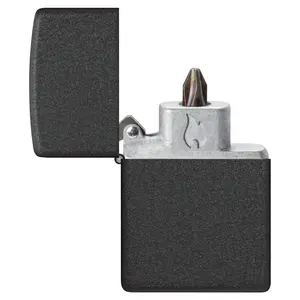 Zippo Classic Black Crackle with Bit Safe 4-in-1 Screwdriver - Made in USA