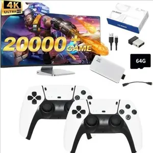2025 New Wireless Retro Game Console, 4K HD OutputGame Console, Home Game Console with20000+ Games, Plug and Play Game Consolefor PS1, Wireless Gaming Console, WirelessPortable Console, Video Games Stick