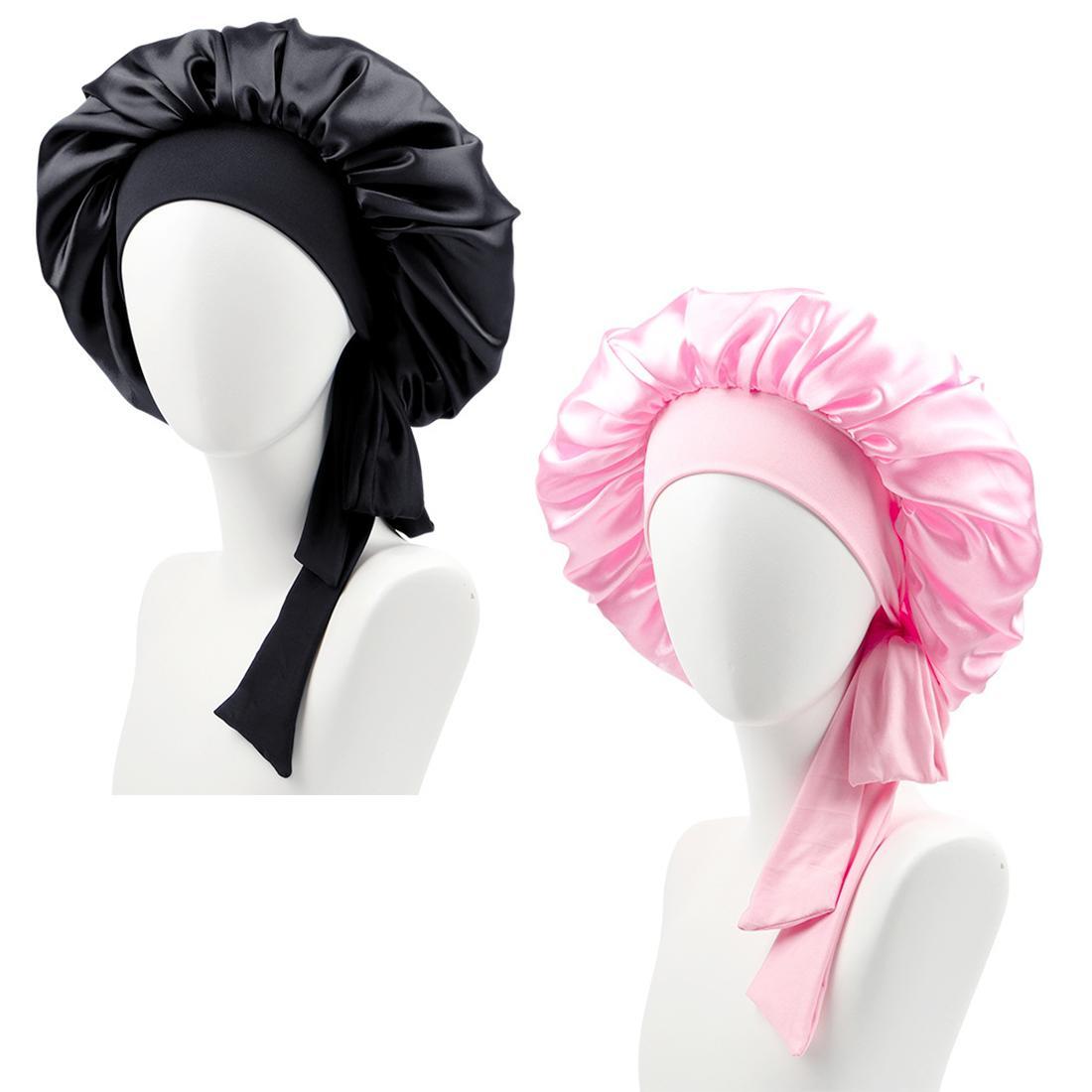 NEW IN Satin Bonnet Hair Bonnet for Sleeping Braid Bonnet Adjustable Bonnet Tie Bonnet Night Cap Sleep Bonnet for Women Curly Hair