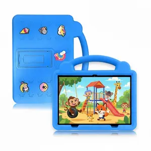 The new learning gift-Kids Tablet 10.1-inch Android OS with Protective EVA   WiFi Bluetooth Gift for Children Learning System Quad Core Educational pritom educativa parental control tablet rom tablet tablet de colores entertainment tablet Eye Protection