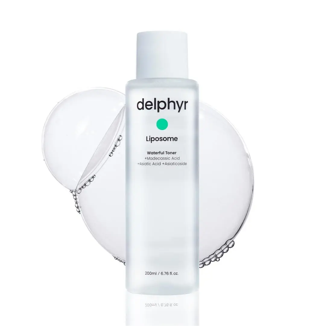 delphyr Liposome Waterful Toner, Soothing & Hydrating Toner for Sensitive Skin with Centella Asiatica TECA, Korean Skincare for Trouble Care (6.76 fl. oz, 200ml)