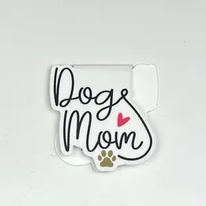 Dog Mom Magnetic Bookmark | Bookmarks | Durable | Extra Strong Magnet | Cute | Handmade | Gift