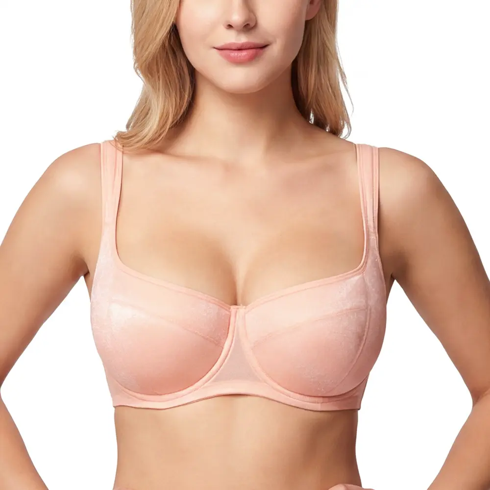 HSIA Starry Night Plus Size 4mm Lightly Padded Wide Straps Balconette Bra Underwire Bra Lifting Support High Side Coverage Natural PushUp Effect HSIA Starry Night Plus Size 4mm Lightly Padded Wide Straps Balconette Bra Underwire Bra Lifting Support High Side Coverage Natural PushUp Effect