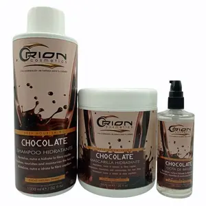 Orion Cosmetics Chocolate Hair Care Kit Shampoo Mask Shine Drops Cacao