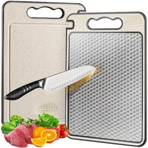 4 in 1 Defrosting Tray with Cutting Board & Knife Sharpener, 1 Count Quickly Defrost Frozen Meat & Food Chopping Board, Kitchen Tool for Home Dining Room, Cooking Cutting Board