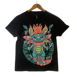 Ajolote Dios T-shirt Black Cotton