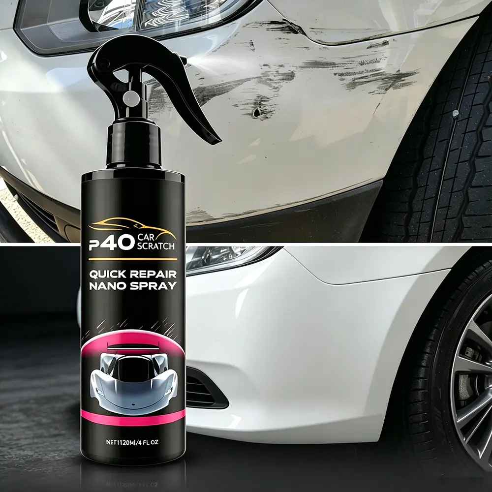 Nano Car Scratch Remover Spray - Quick, No-Buffing All-in-1 Paint Care, Instant Swirl/Scratch Coverage, Clear Coat & All Color Safe, Decontamination, Shine, 2026 4th of July Pre-Party, Summer Road Trip Detailing