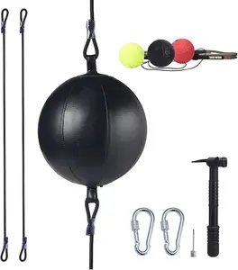 Double End Punching Ball, Speed Bag with Difficulty Levels Boxing Reflex Ball with Headband,  for Reaction, Agility, and Hand Eye Coordination