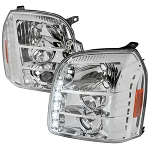 2007-2014 GMC Yukon/Yukon XL 1500/2500 Projector Headlights (Chrome Housing/Clear Lens)