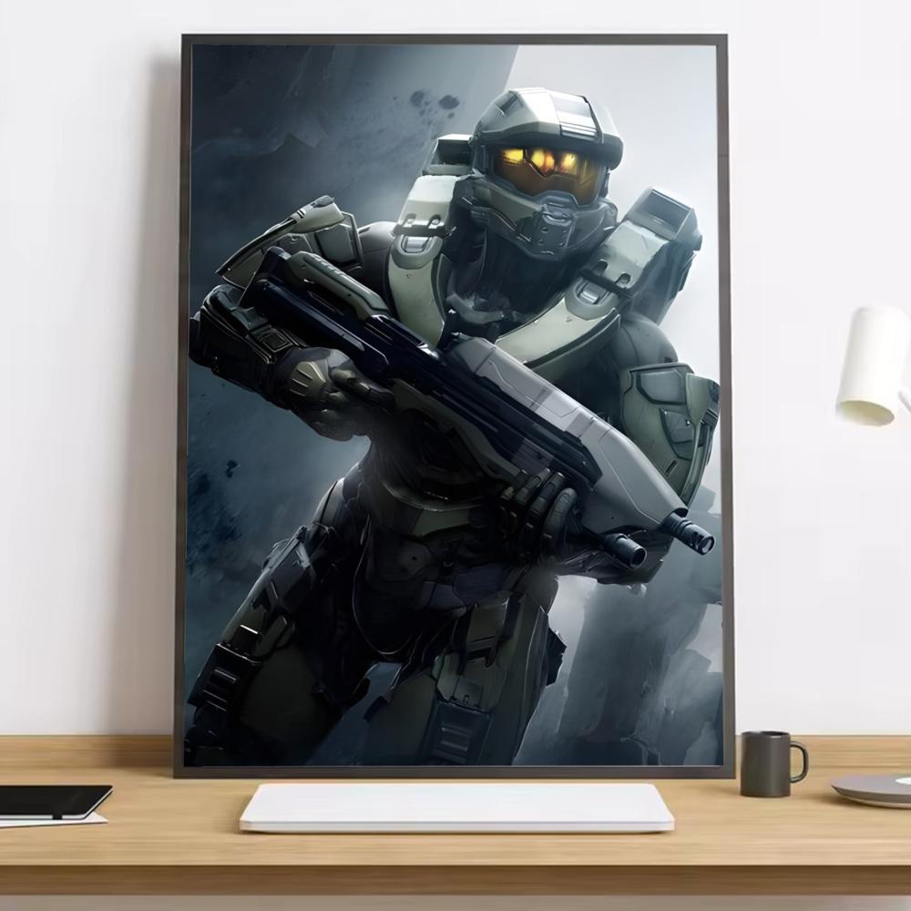 Game H-Halo Cool I-InfiniteS Painting Calligraphy HD Canvas Poster living room bedroom bar aesthetic decoration