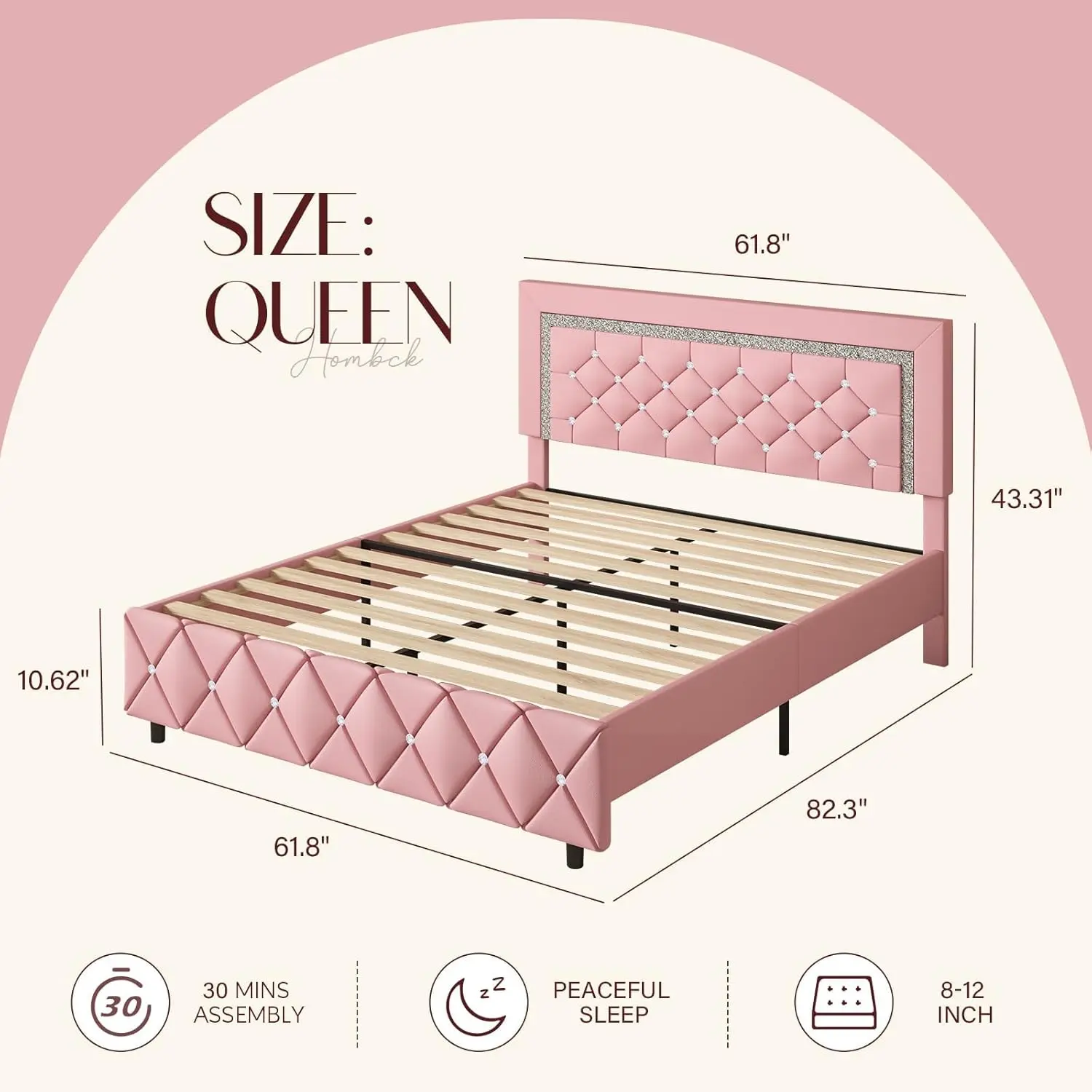 Queen Size Pink