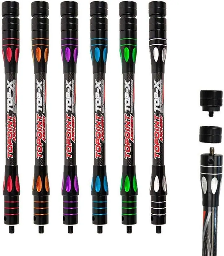 10 Inch 12 Inch 15 Inch Archery Bow Stabilizer Balance Bar Rod Side Rod Carbon Fiber Stabilizer Dampen Weight for Compound Bow Recurve Bow Accessory