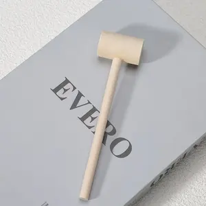 1pc Mini Wooden Hammer, Small Wooden Hammer Toy, Hitting Building Blocks, Wooden Hammer