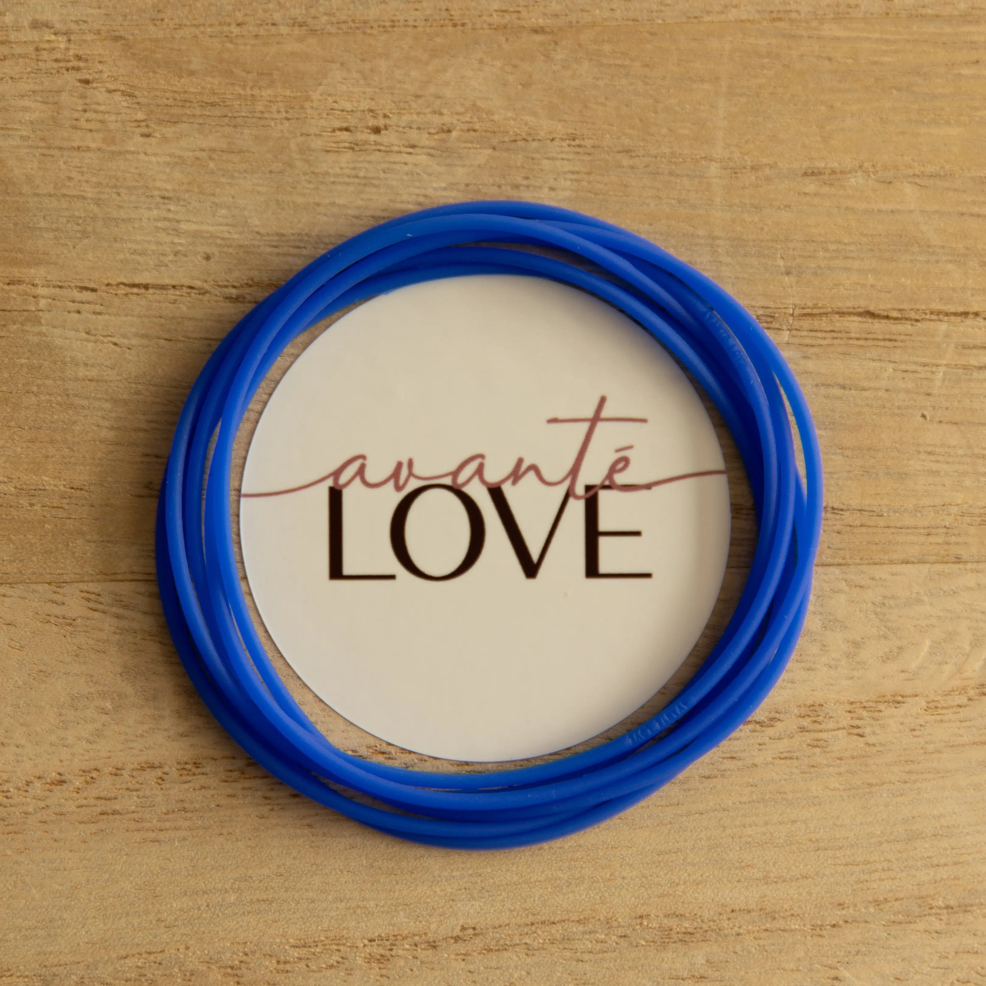 Cobalt: Silicone Jelly Bracelets-Stack of 6