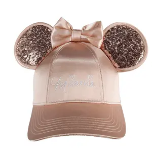 Jerry Leigh Disney Women's Minnie Mouse Baseball Cap with 3D Bling Ears