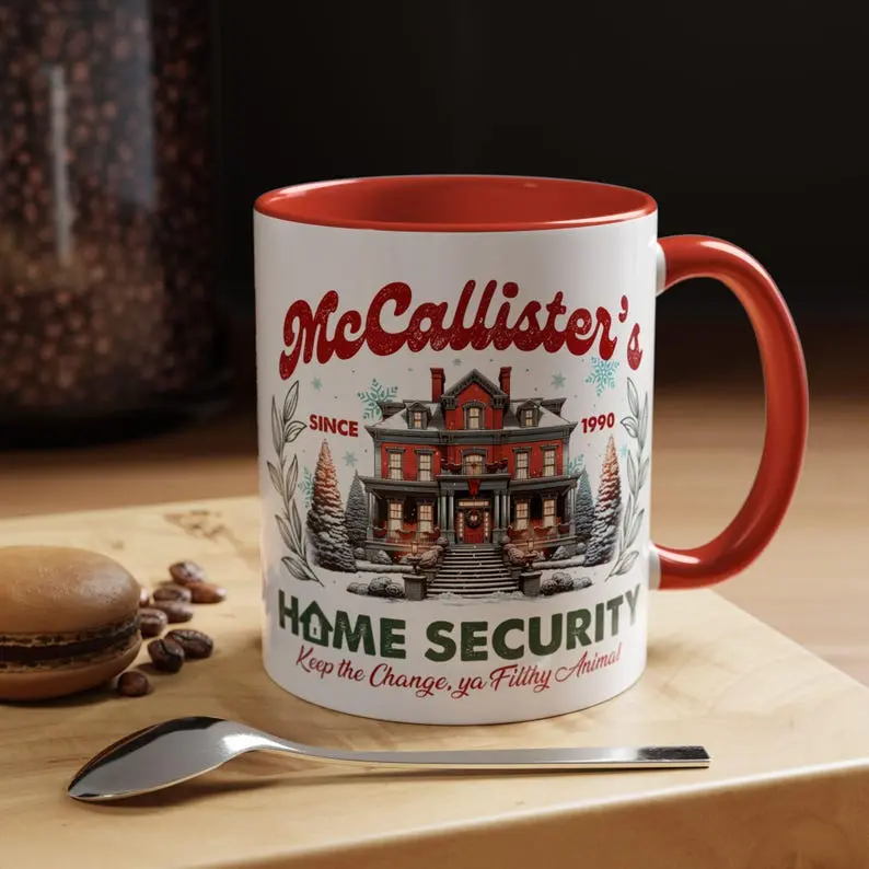 Home Alone Christmas Mug – McCallister's Security 11oz 15oz Funny Cute Christmas gift